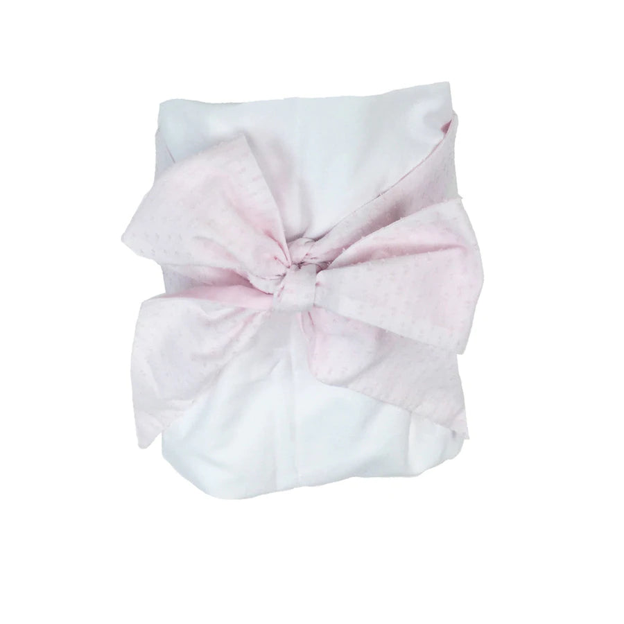 Swaddle Bow Dallas Dot in Palm Beach Pink
